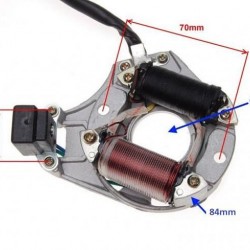 Плочка с бобини за магнет / статор за ATV 110CC (5 кабела)