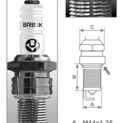 Свещ за моторни машини Brisk LR17YC