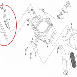 Плъзгач ангренажна верига за ATV CF Moto 500cc (0180-023400)