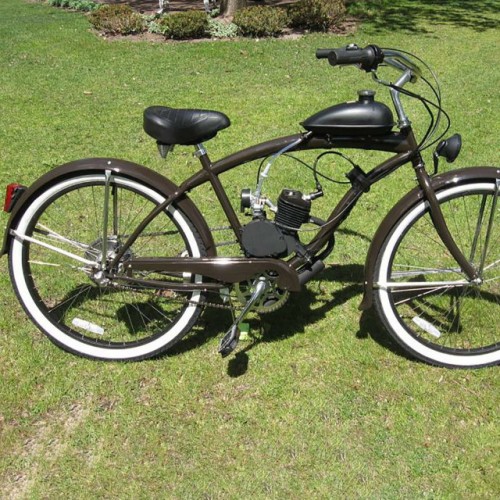 Комплект за велосипед с двигател 50cc 2T (Черен)
