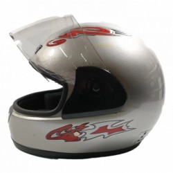 Каска за скутер Full Face Safe (сива)