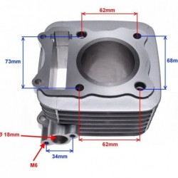 Комплект двигател за скутер Suzuki GN125cc (въздушно охлаждане 57,00 mm