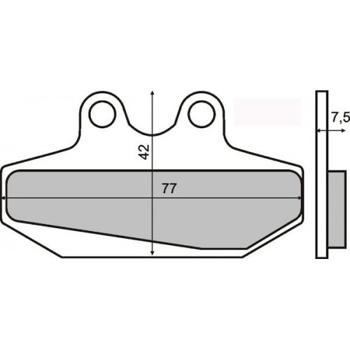 Накладки за дискова спирачка на скутери Peugeot, Kymco (Nr 13)