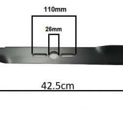 Универсален нож за тревна косачка 42.5cm (+шайби)