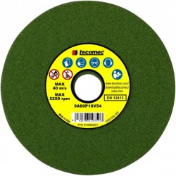 Абразивен диск за машина за заточване на верига за моторен трион 145x 3.2 x 22.2mm Tecomec (зелен)