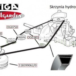 Трансмисионен ремък Stiga Estate Pro 102/122CM (2501mm)
