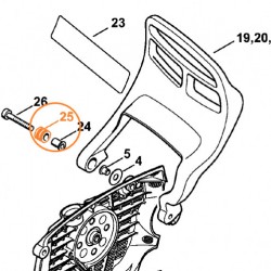 Втулка спирачен лост за моторен трион Stihl MS341, MS362, MS440, MS380