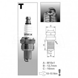 Свещ за моторен трион (Stihl 171 - 211) Brisk TR15C