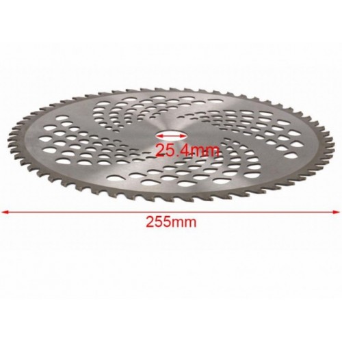 Циркулярен диск за моторни тримери/косачки 255 x 40T x 25.4mm (изпъкнала форма)