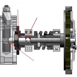 Комплект за ремонт на съединител за вело двигател (2-тактов)