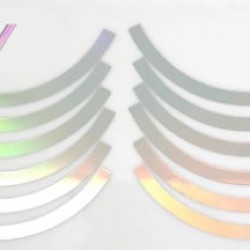 Комплект светлоотразителни стикери за тротинетка Xiaomi (сив/сив)