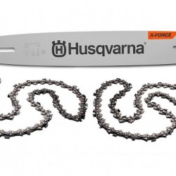 Комплект острие + 2 вериги за моторен трион 32 зъба стъпка 3/25, 1.3mm, 38cm X - Force Husqvarna